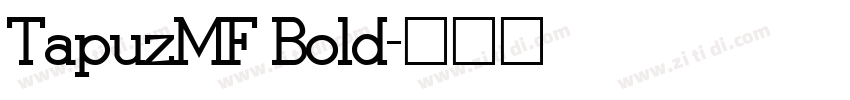 TapuzMF Bold字体转换